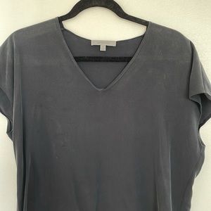 Nordstrom blue cap sleeve shirt